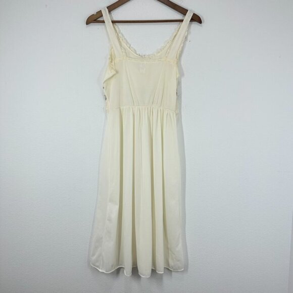 Vintage Delicate Miss Dear Cream Rose Lingerie Night Dress Embroidered‎ Floral - Picture 5 of 7